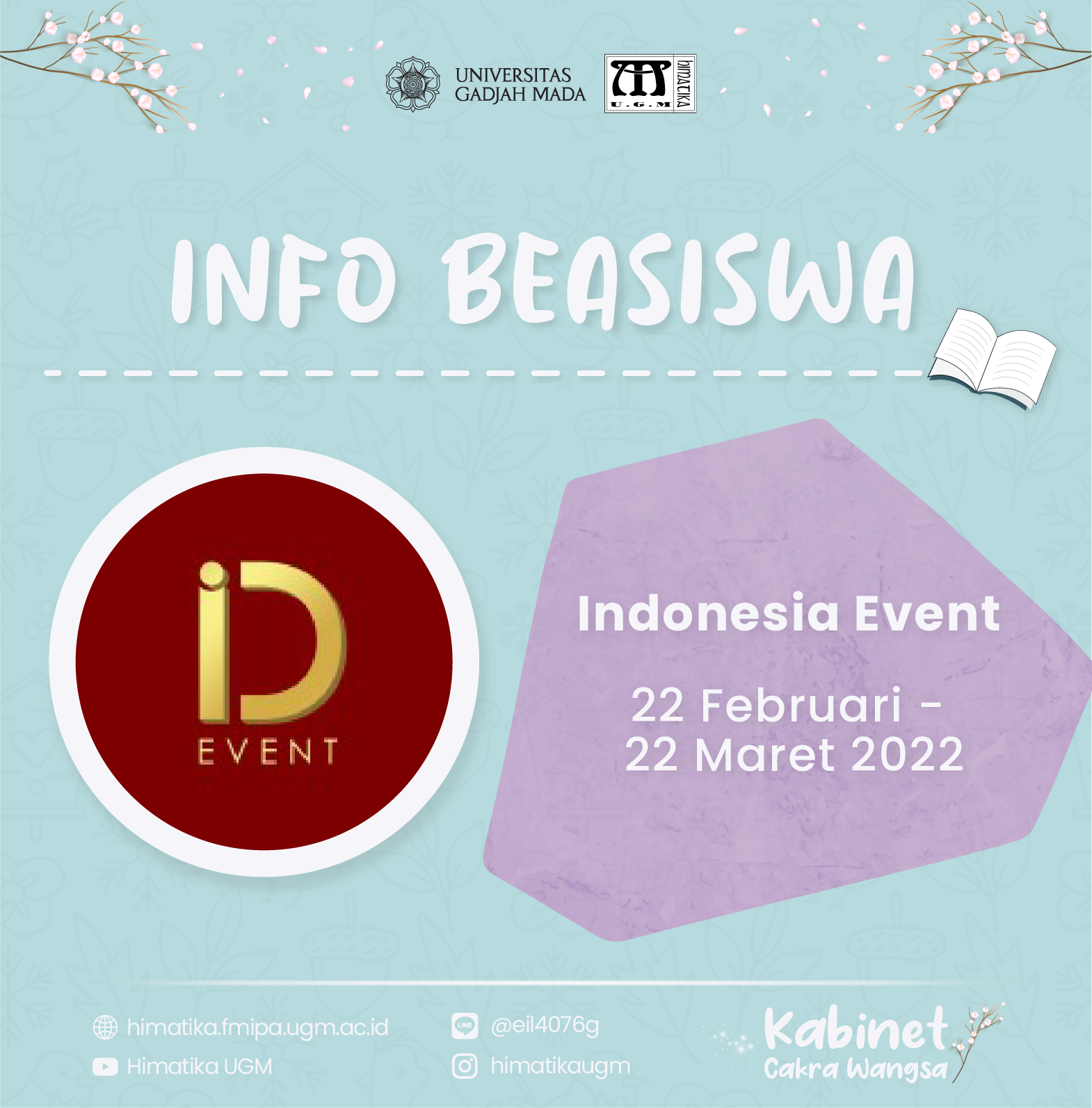 Info Beasiswa Indonesian Event Batch II – Himatika UGM