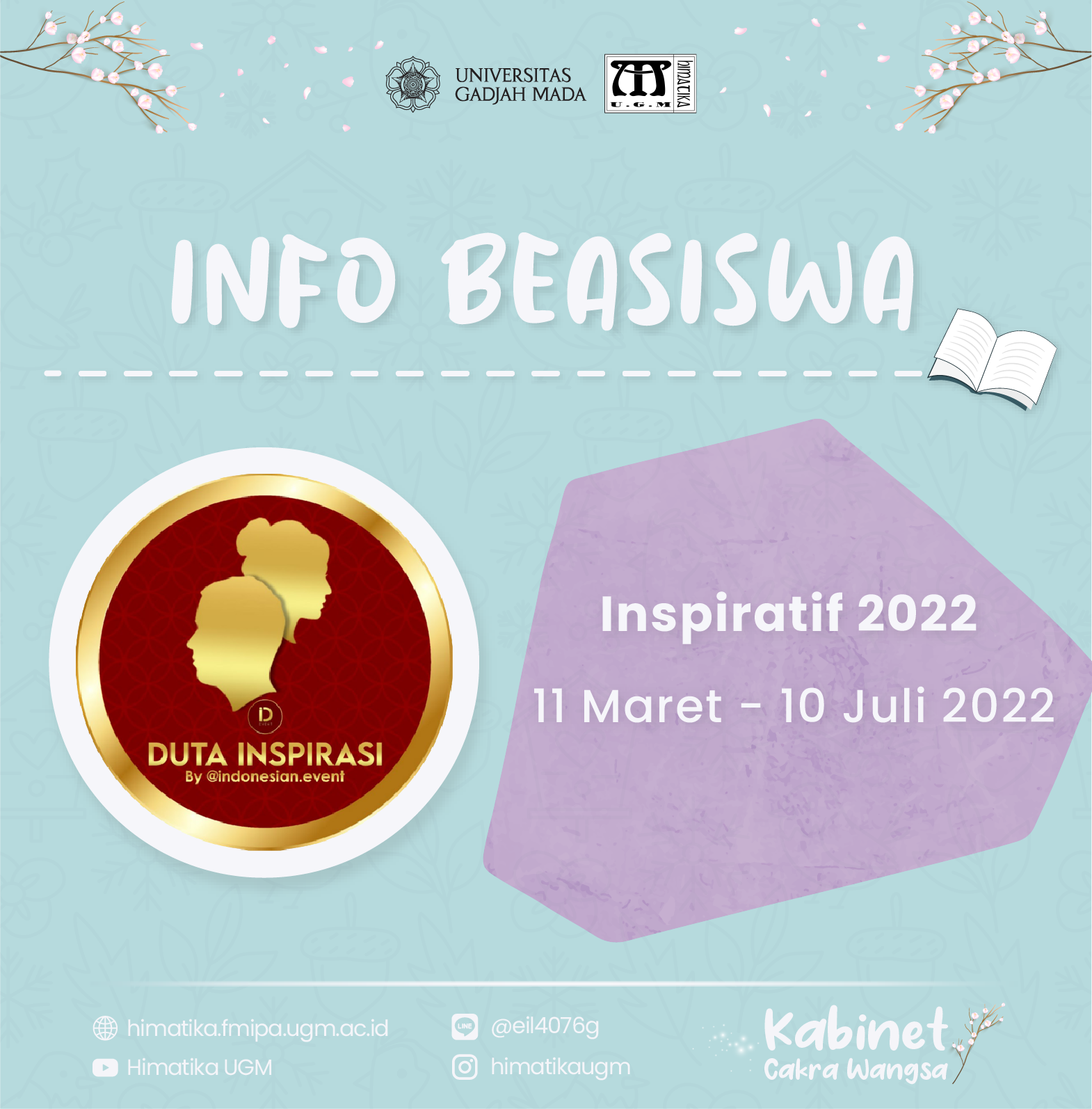 Info Beasiswa Inspiratif 2022 – Himatika UGM