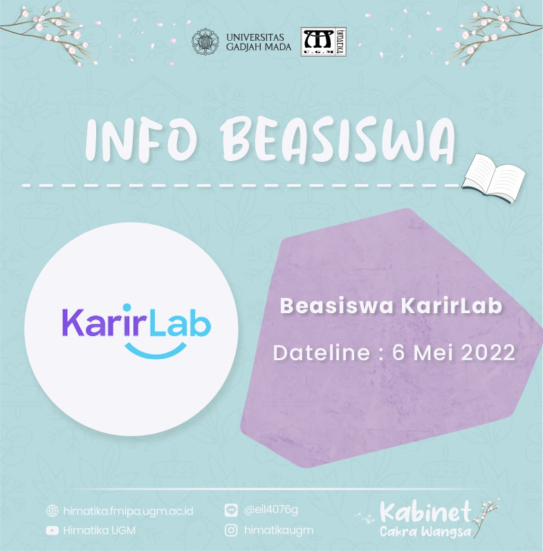 Beasiswa KarirLab 2022 – Himatika UGM