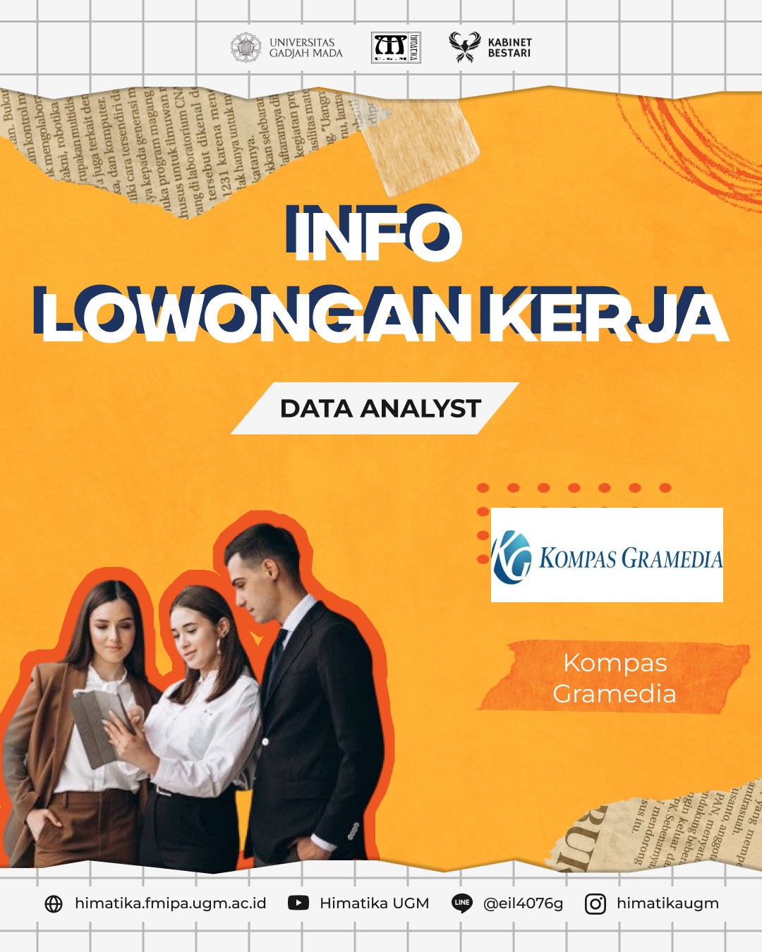 Info Loker Data Analyst – Kompas Gramedia – Himatika UGM